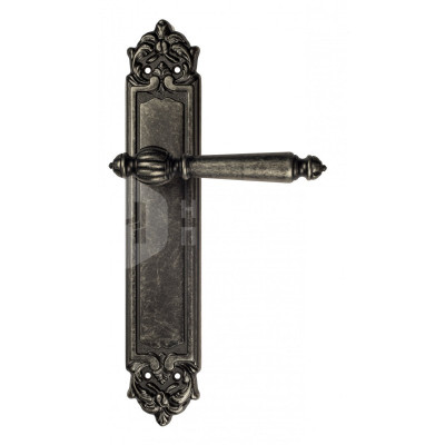 Дверная ручка на планке Venezia Pellestrina VNZ1396 PL96 состаренное серебро