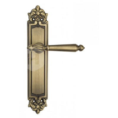 Дверная ручка на планке Venezia Pellestrina VNZ442 PL96 бронза матовая