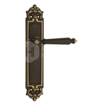 Дверная ручка на планке Venezia Pellestrina VNZ1279 PL96 бронза темная