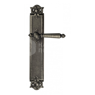 Дверная ручка на планке Venezia Pellestrina VNZ1387 PL97 состаренное серебро