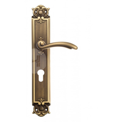 Дверная ручка на планке Venezia Versale VNZ469 PL97 бронза матовая