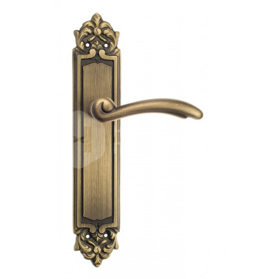 Дверная ручка на планке Venezia Versale VNZ464 PL96 бронза матовая