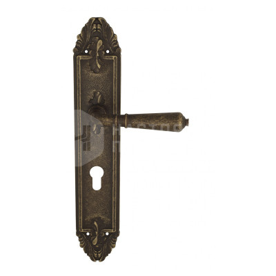 Дверная ручка на планке Venezia Vignole VNZ2580 PL90 бронза античная