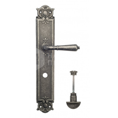 Дверная ручка на планке Venezia Vignole VNZ498 PL97 состаренное серебро
