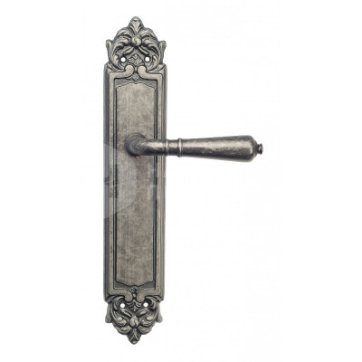 Дверная ручка на планке Venezia Vignole VNZ476 PL96 состаренное серебро