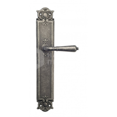 Дверная ручка на планке Venezia Vignole VNZ480 PL97 состаренное серебро