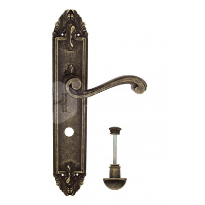Дверная ручка на планке Venezia Vivaldi VNZ2599 PL90 бронза античная