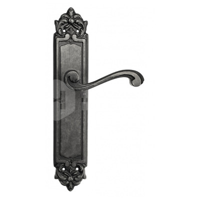 Дверная ручка на планке Venezia Vivaldi VNZ504 PL96 состаренное серебро