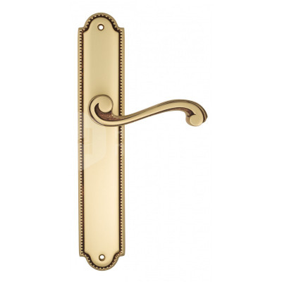 Дверная ручка на планке Venezia Vivaldi VNZ1663 PL98 французское золото + коричневый