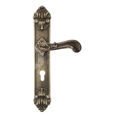 Дверная ручка на планке Venezia Giulietta VNZ825 PL95 бронза матовая
